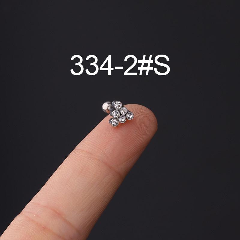 16g Stainless Steel Cartilage Screw Ball Earrings - Trendy European & American Piercing Jewelry