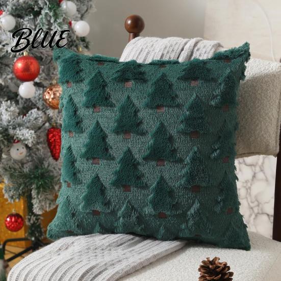 Romantic Room Decor Plush Throw Pillow Cover Heart Embroidery Cushion Case with 3D Bowknot Jacquard Cute Bow Tie Cases Soft Fluffy Decorative