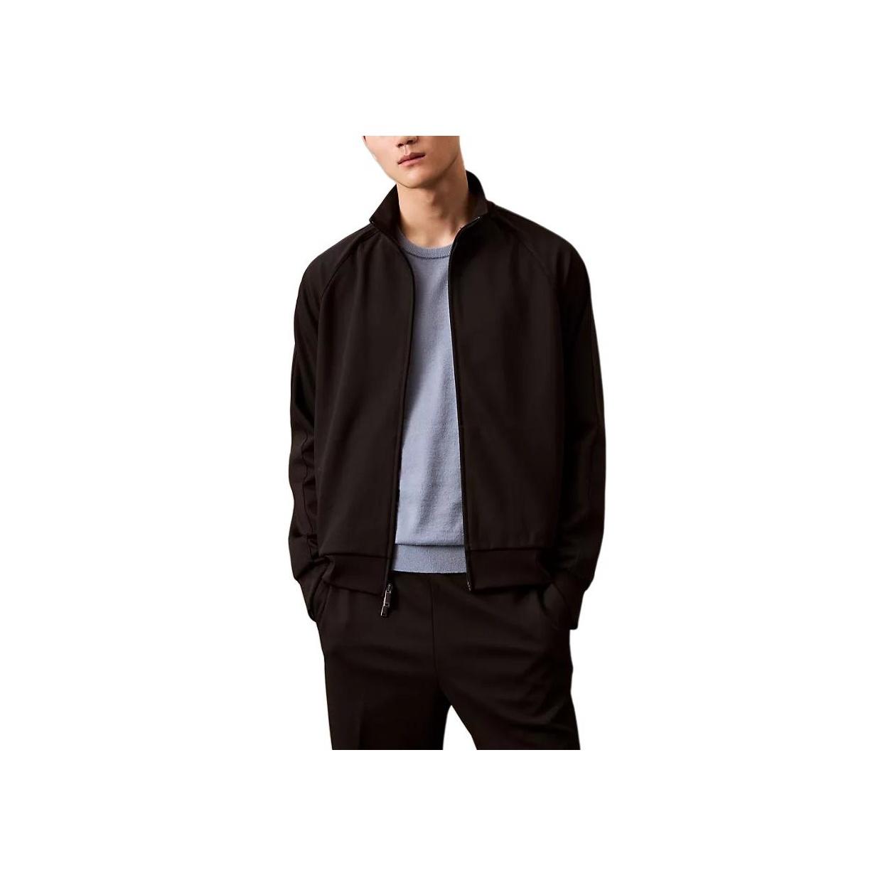 

Calvin Klein Однотонная удобная простая эластичная куртка реглан с длинным рукавом, мужские куртки, черная 40EM250-001 S