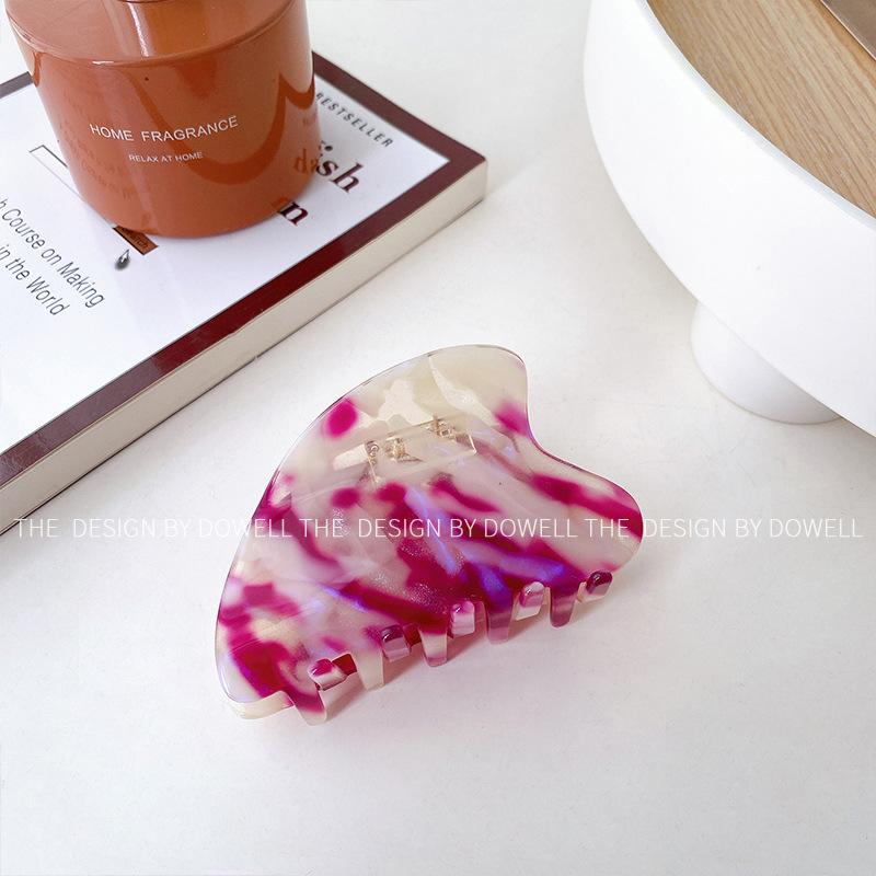 

Vintage Heart Handcrafted Claw Clip For Women Ideal For Elegant Updos Styles And Sunset Red