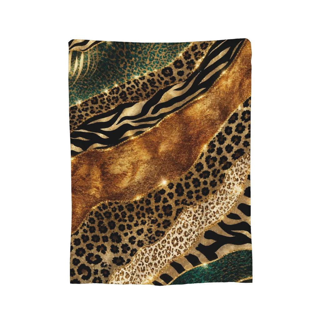 Leopard Patchwork Gespleißte Flauschige Decken Tolle Überwurfdecken für Bett Sofa Couch cm Steppdecke