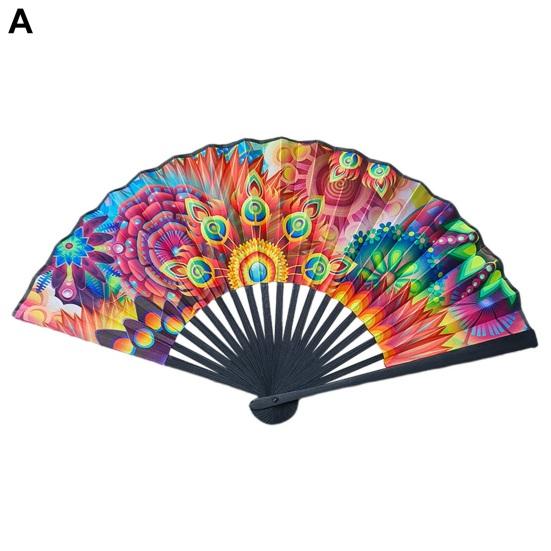 Ventilator pliabil în stil chinezesc Ventilator portabil ușor de mână Ventilator cu design clasic pentru utilizare oricând oriunde