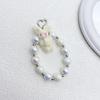 Elegant Pearl Bows Keychain Wrist Bracelet Pendant Multipurpose Handmade Jewelry Accessories for Bags Phones Household