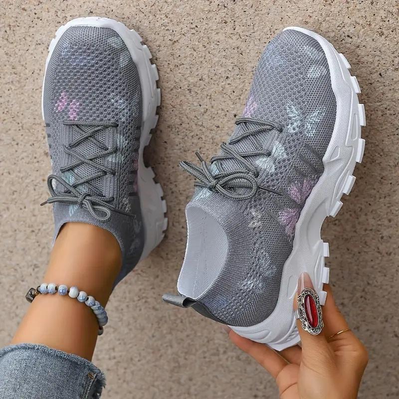

Женские повседневные туфли с узором «бабочка» Легкие спортивные туфли 39 серый