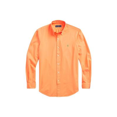 Polo Ss25 Classic Edition Dyed Twill Long Sleeve Shirt With Small Pony Logo Embroidery Men Shirts MNPOWOV16821509-650