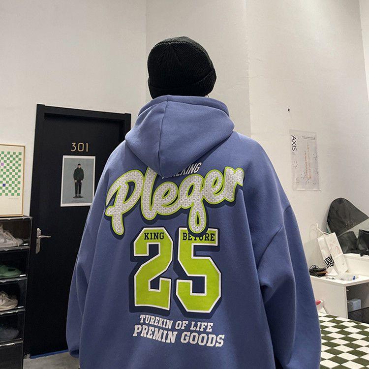 Hip Hop Hettegenser Herre Letter Print Sweatshirt Mote Streetwear Pullover Hettegensere Klær