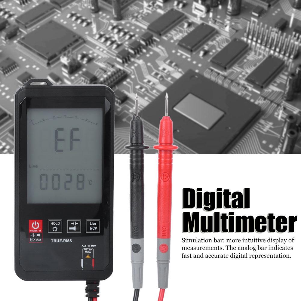 KM DM06A 3,2 Zoll Berührendes Smart Mini Digitalmultimeter Spannungs-Kapazitätsmessgerät 6000 Zählungen
