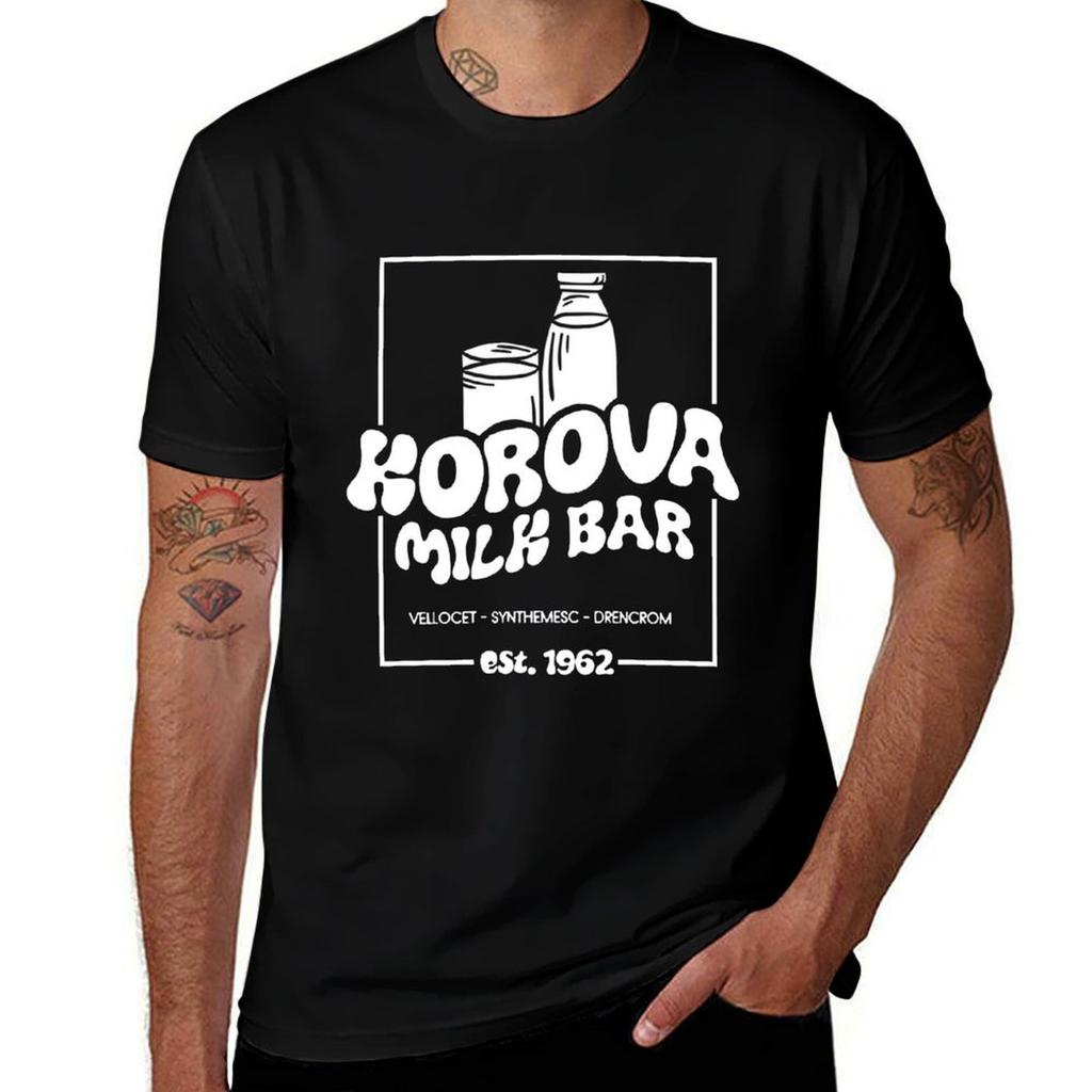 Korova Milkbar Black Edition Tshirt Holiday Simple Tee Shirt Tshirt
