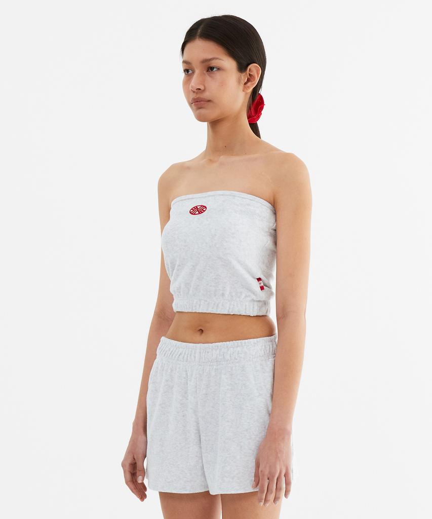 Minasu Mns Terry Tubetop_White Melange