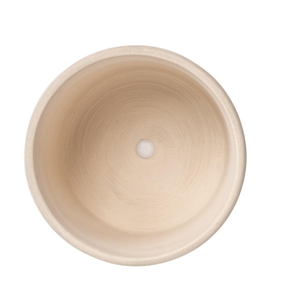 Runder Keramikpflanztopf mit Drainagelöchern Stabiler gerillter Innentopf Sukkulenten Blumen Zimmerpflanzen Heimdeko