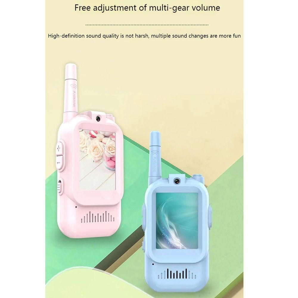 HD Screen Video Walkie Talkie Long Range Kids Two-Way Radio Camping Travel