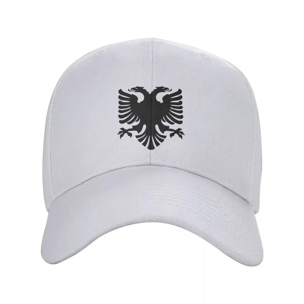 Personalized Flag Of Albania Eagle Baseball Cap for Unisex Women Breathable Albanian Pride Dad Hat Streetwear Snapback Caps