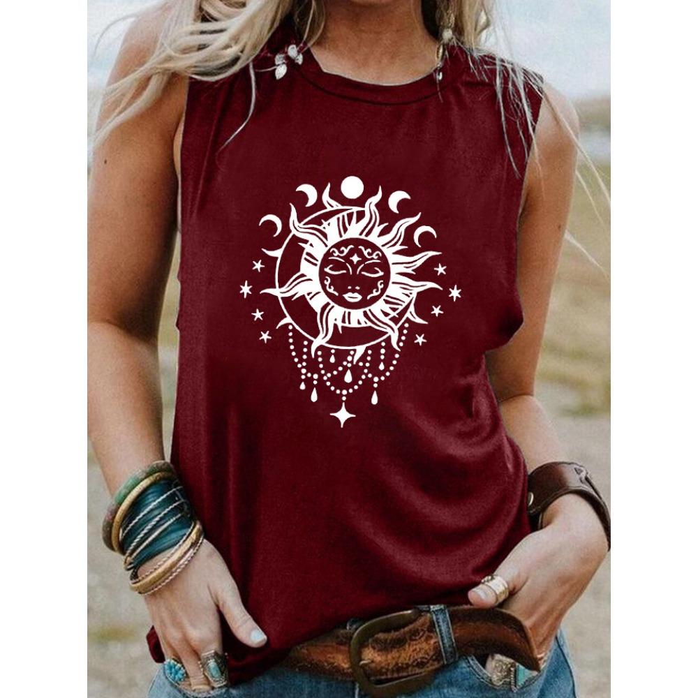 Sleeveless T-shirt Women s Casual Fashion Top S