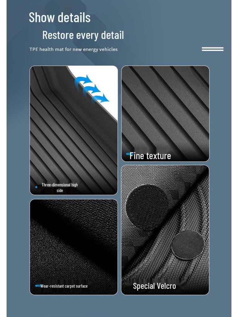 Fits Tesla Model Y 2025: Custom Front & Rear Trunk TPE Floor Mats