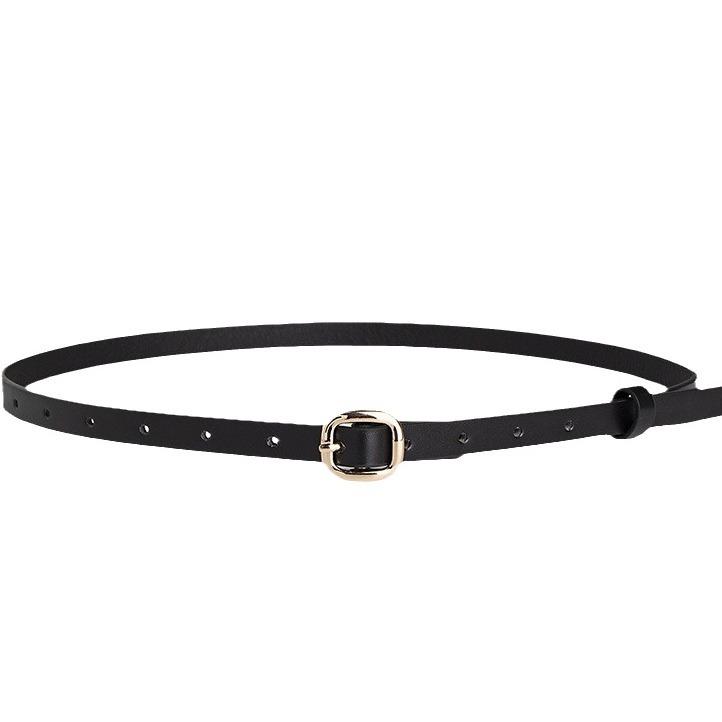 New Women's Japanese Buckle Skirt with Clothing Belt Exquisite Commuter Women's Thin Belt Sweet