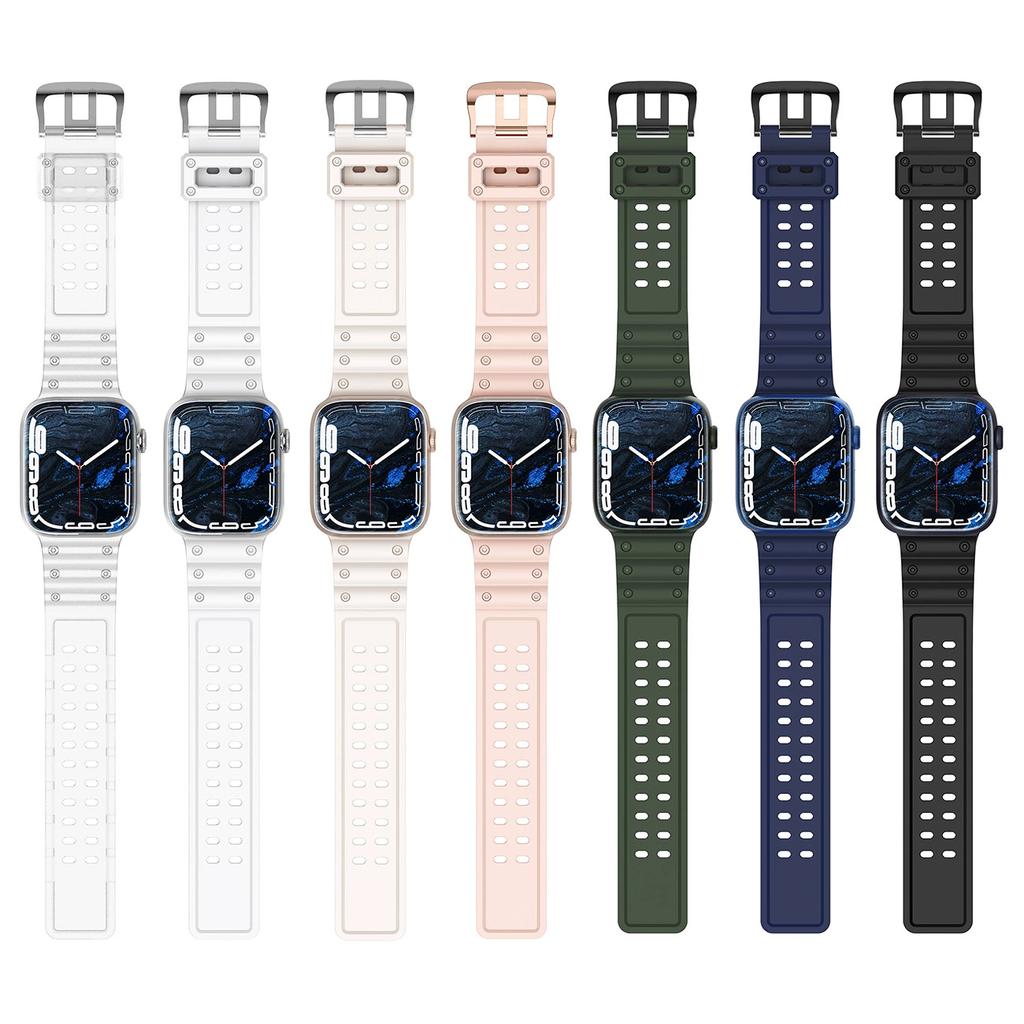 Strap Triple Protection Apple Watch Se Strap, 8, 7, 6, 5, 4, 3, 2, 1 (41, 40, 38 Mm) Band Bracelet White