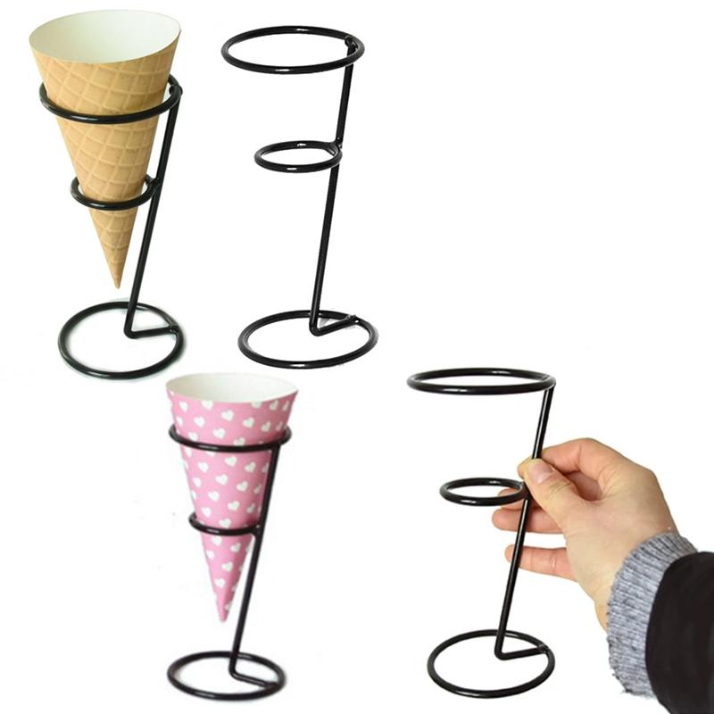 1PC Display Rack Convenience Store Ice Cream Rack DIY Ice Cream Stand Creative Holder Desktop Black Shop Sundries Accessories
