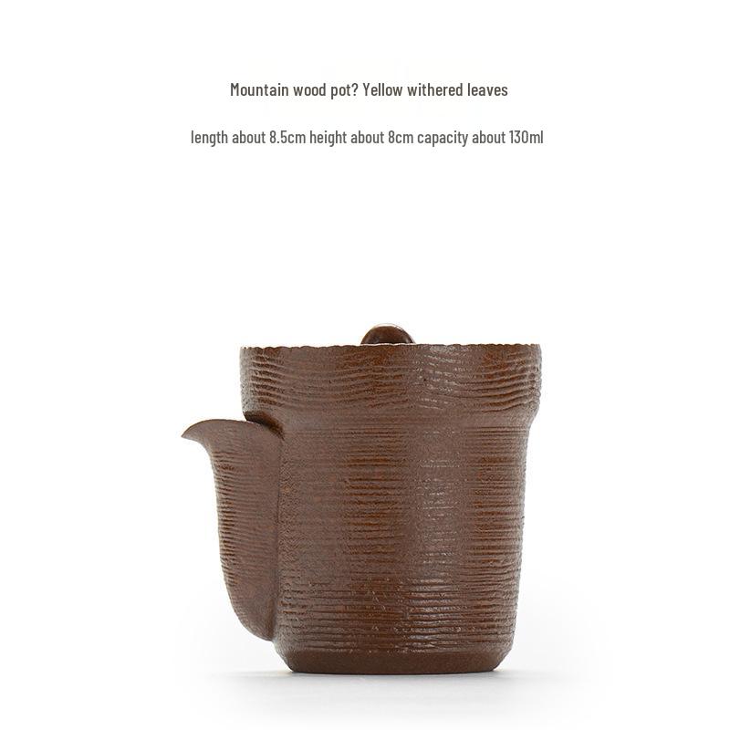 

Японский чайник ручной работы в стиле ваби-саби: Антикварная бутылка из грубой керамики, чайный набор для кунг-фу, одинарный чайник