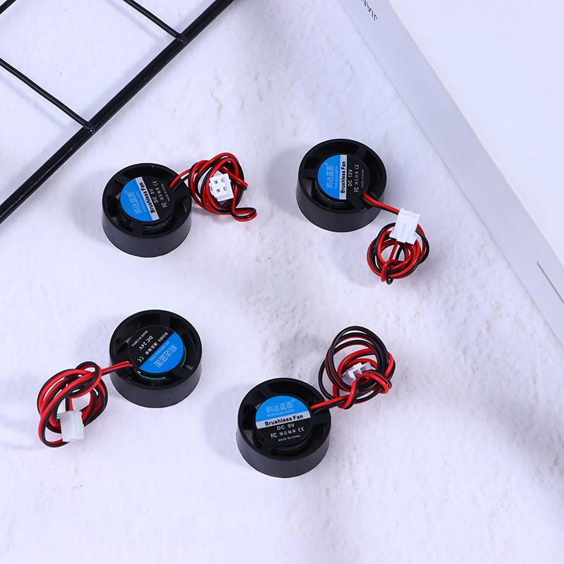 Mini 2510 25*10Mm Dc 5V 9V 12V 24V Kulatý 2-Pin Chladič Bezkomutátorový Chladič Čipové Sady Tichý Mini Notebook Mikro Chladicí Ventilátor