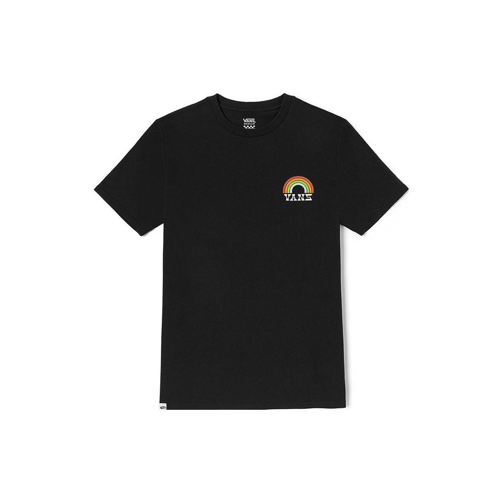 Vans Rainbow Unicorn Print Round Neck Short Sleeve T-shirt Women Tops Black VN0008ZNBLK