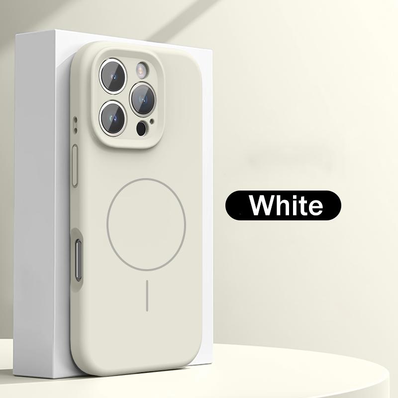 Custodia Originale in Silicone per Apple iPhone 16 16E 15 14 11 12 13 Pro Max X XR XS Per Ricarica Wireless Magsafe Copertura Morbida