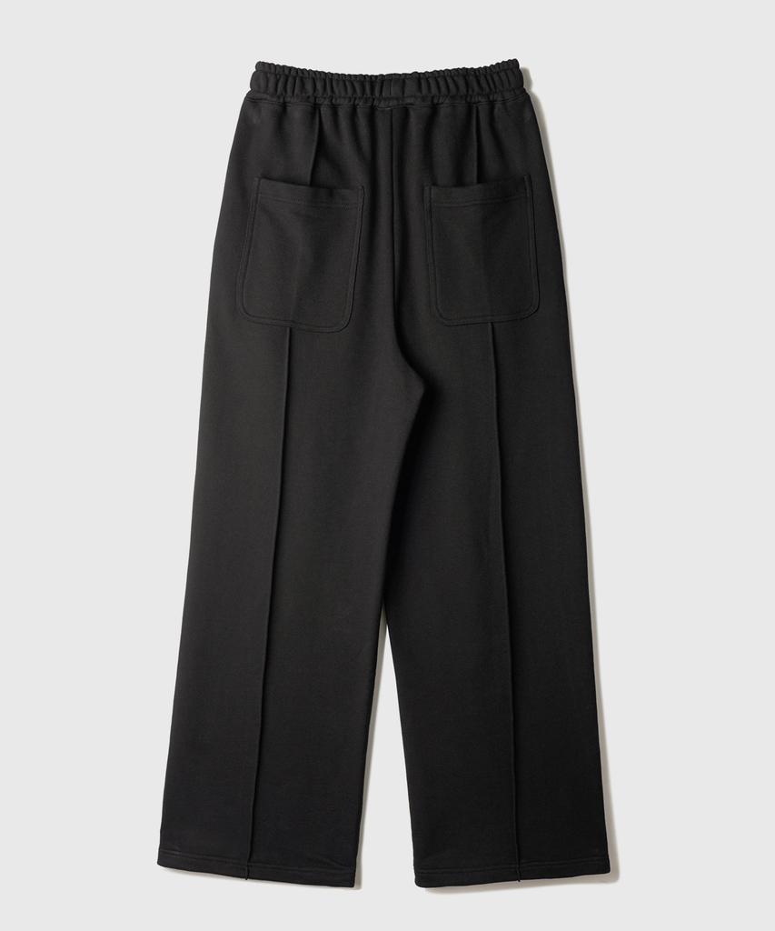 JEMUT Noir Pigment Wide Sweatpants Black Sjlp2655