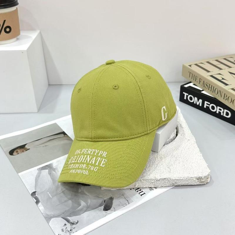 Baseball cap women's summer deep top fashion versatile face small letter embroidery sun hat sun protection cap men
