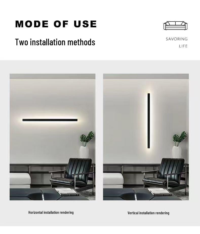 Modern Minimalist Wall Lamp for Bedroom, Living Room, or Hallway