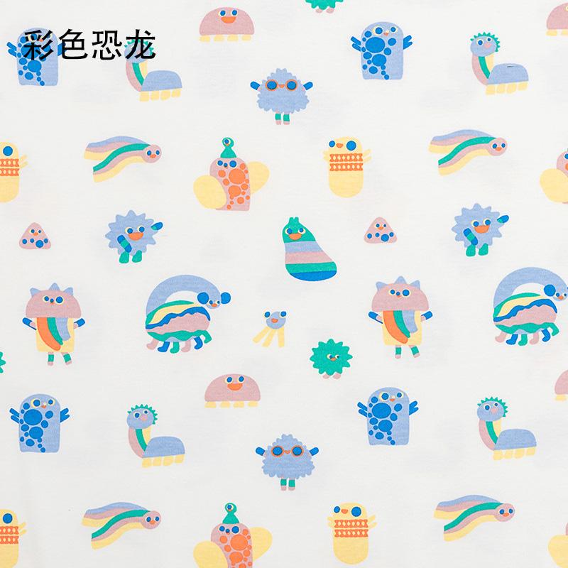 Printed Cartoon Cotton Knitted Fabric by Half Meter Cotton Jersey Fabric for Baby Clothing Making 100x185cm Other Fabric Plain
