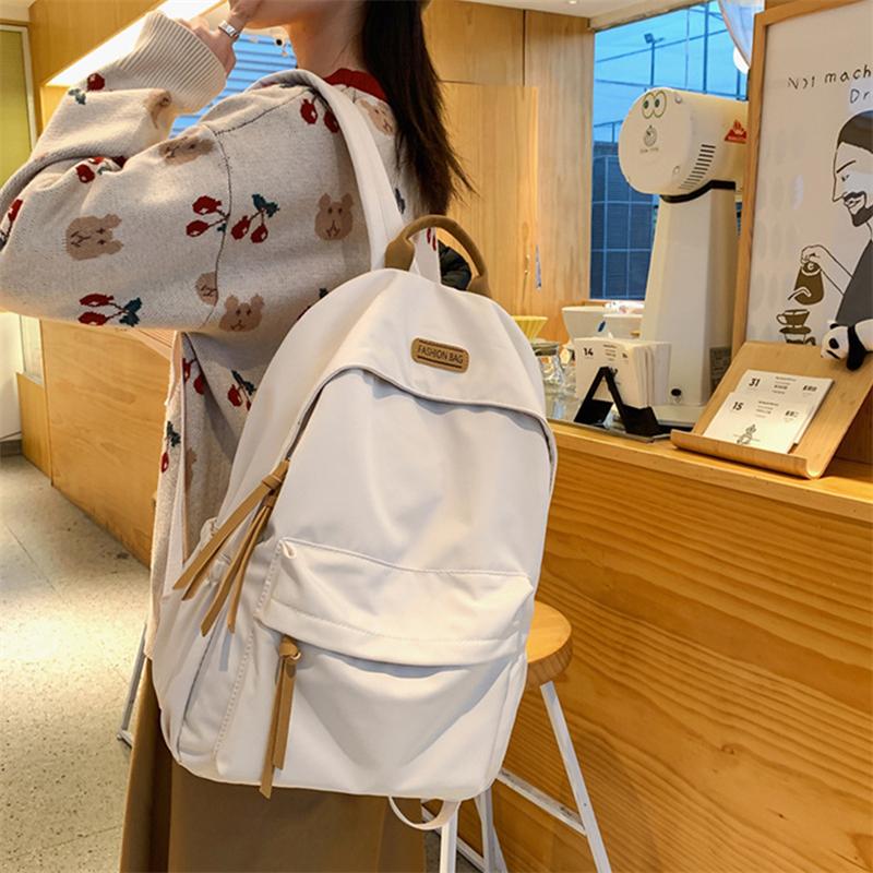 Women's Fashion Backpack Student Schoolbag Large Capacity High School Female Backpack Leisure Bags Shoulder Adjustable Backpack