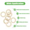 15-100mm Natural Unfinished Solid Wood Rings Smooth Wood Circles for DIY Craft, Ring Pendant Connector, Jewelry Making and Decor