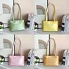 Nylon Tote Bag With Magnetic Closure And Interior Pouches For Daily Use