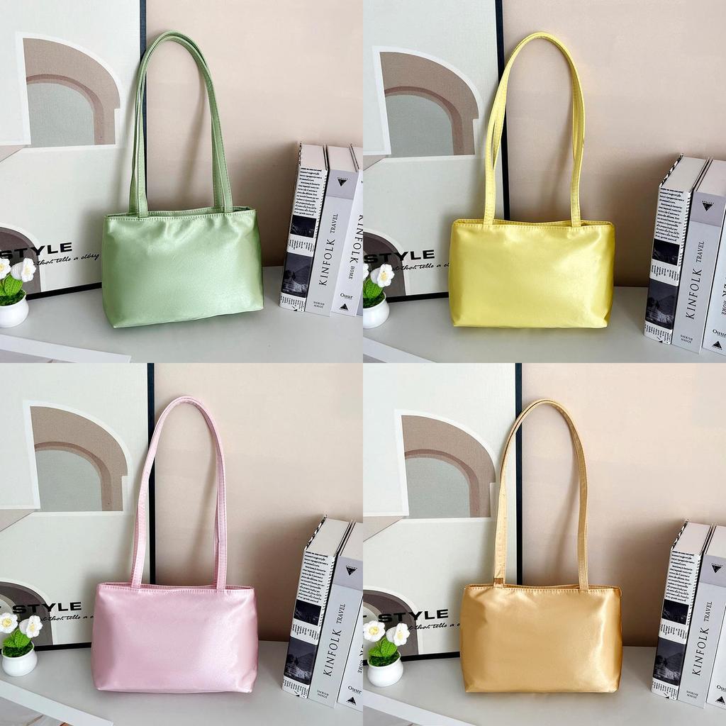 Nylon Tote Bag With Magnetic Closure And Interior Pouches For Daily Use