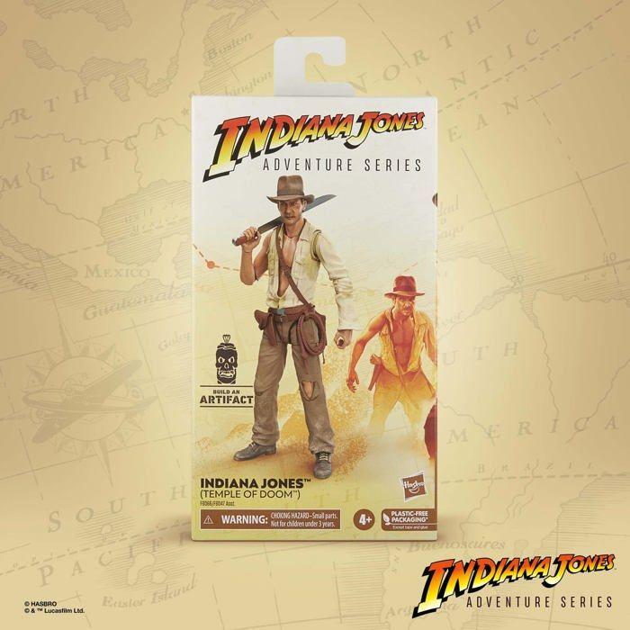 Hasbro indiana jones - F6066 - et Le Temple maudit, Figurine Adventure Series Indiana Jones (Temple maudit) de 15 cm