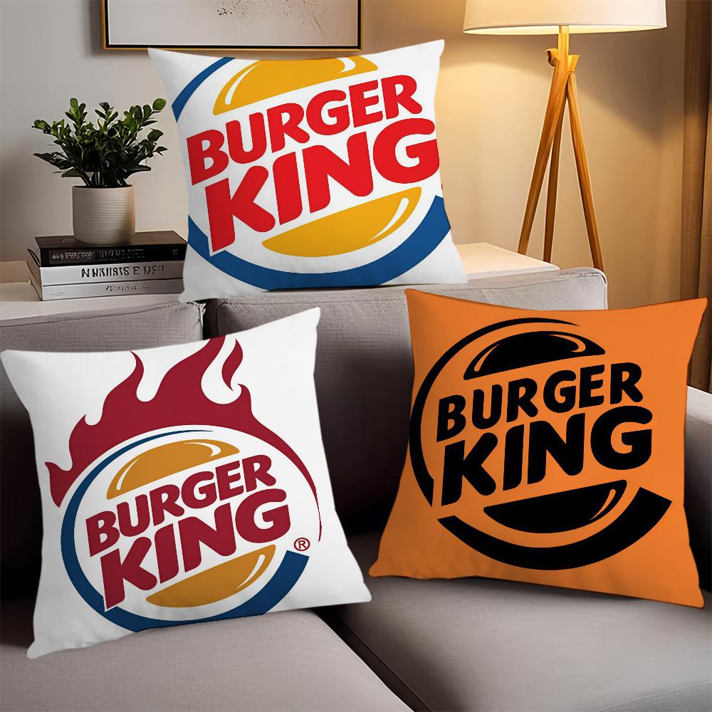 Fashion Print B-Burger K-King Pillow Case Office Cushions Suitable For Sofa Car Bedroom Decorative Cushion Cover