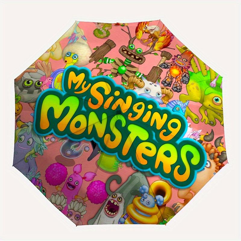 

1pc Singing Monsters Themed High-quality Umbrella,Automatic Opening and Closing Umbrella,Multi-functional Umbrella G0811368