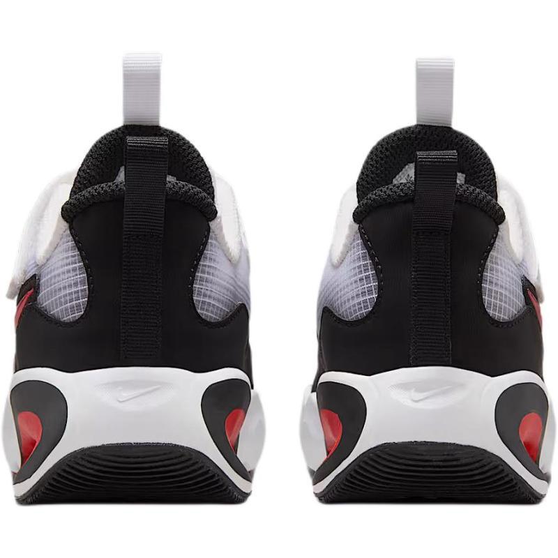 Nike Cushioning And Breathable Low Top Kids Lifestyle Shoes White Black Red Kids' Sneakers FN4459-102
