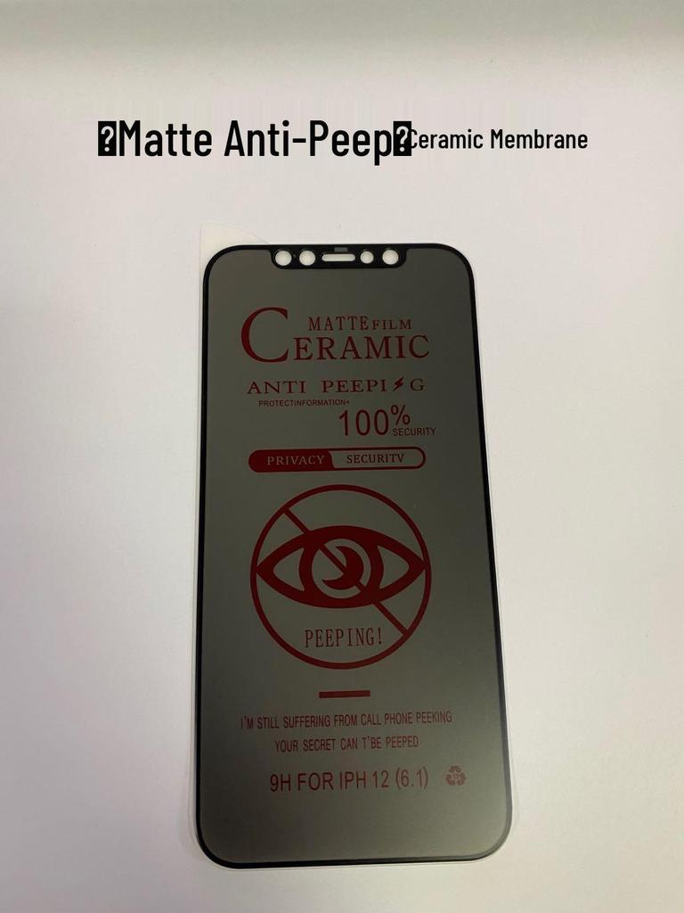 Anti-Peep Gehärtete Folie für iPhone 16 Pro Max, 14, 13, 12, 17, 15