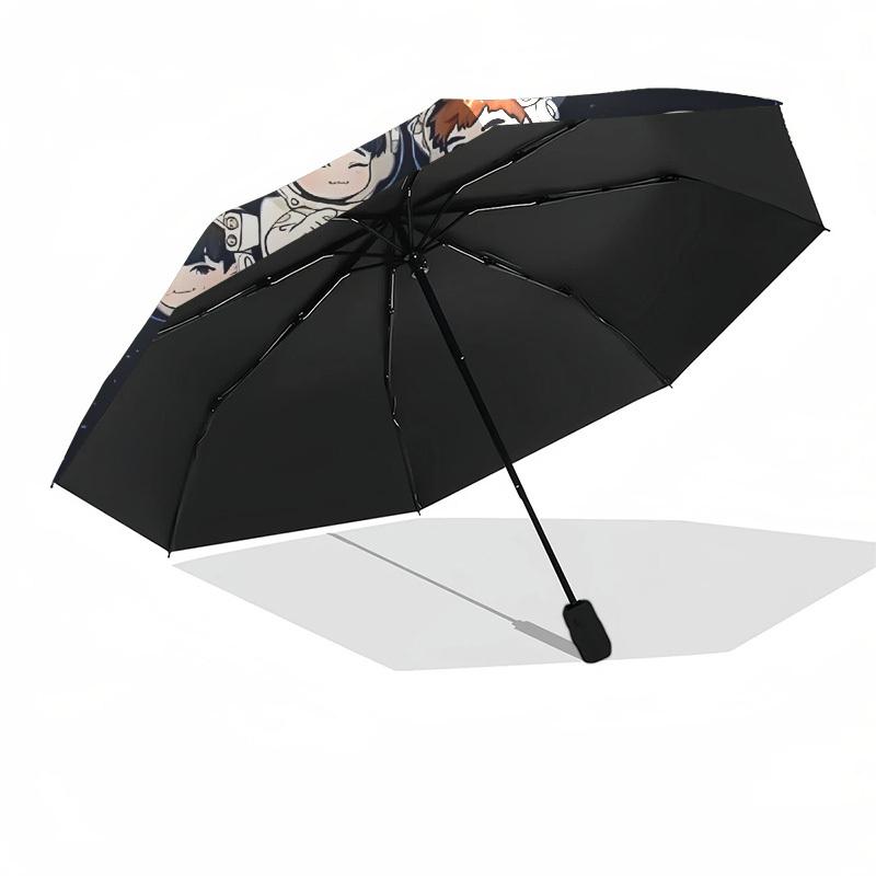 1pc EXO Automatic Folding Umbrella - Compact 8-Rib Design, Durable Plastic & Iron, Lightweight for Outdoor Daily Use,  a0929185