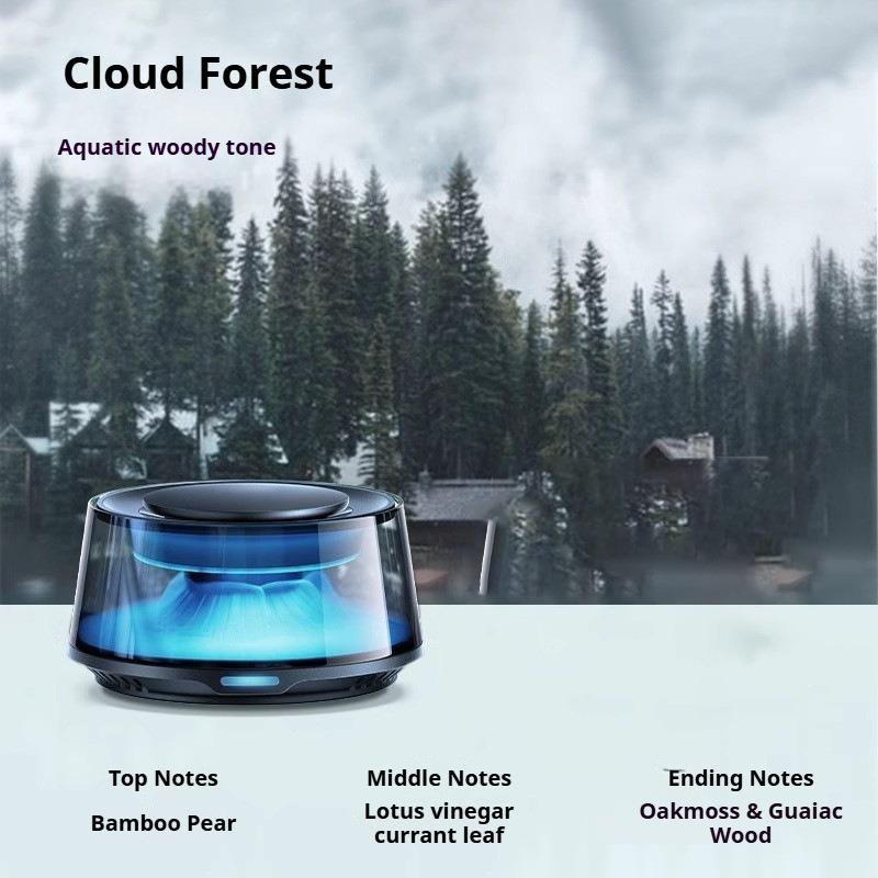 

Y Snow Mountain Car Diffuser Humidifier Auto Air Purifier with LED Light Mount Fuji Atmosphere Car Home Aromatherapy Decoration 10ml