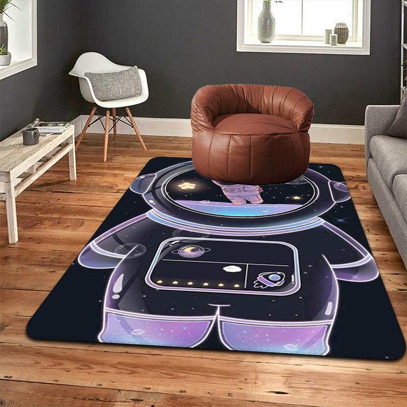 Cute Astronaut Rug Floor Mat for Living Room or Bedroom Soft and Comfortable Carpet a Gift for Birthday and Holiday.MFF0918241