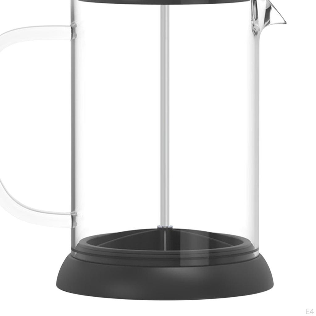 Borosilicate Glass Coffee Maker Pot 800ml High Grade with Stainless Steel Teapot Kettle Luxury