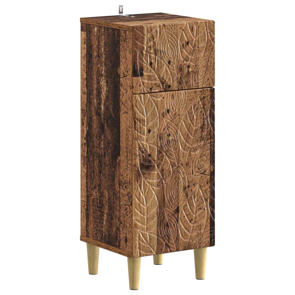 2 Piece Bathroom Cabinet Set DELFT Reclaimed Wood Engineered Wood