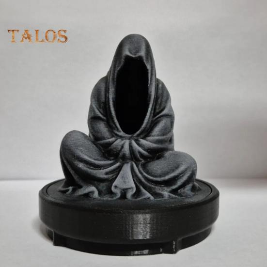 Meditation Dead LED Candlestick Mysterious Ghost Candle Holder for Halloween Home Desktop Decoration