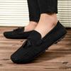 Hot-Selling Doudou Shoes Men'S Leather Comfortable Driving Shoes Single Shoes Casual Men'S Shoes One Piece
