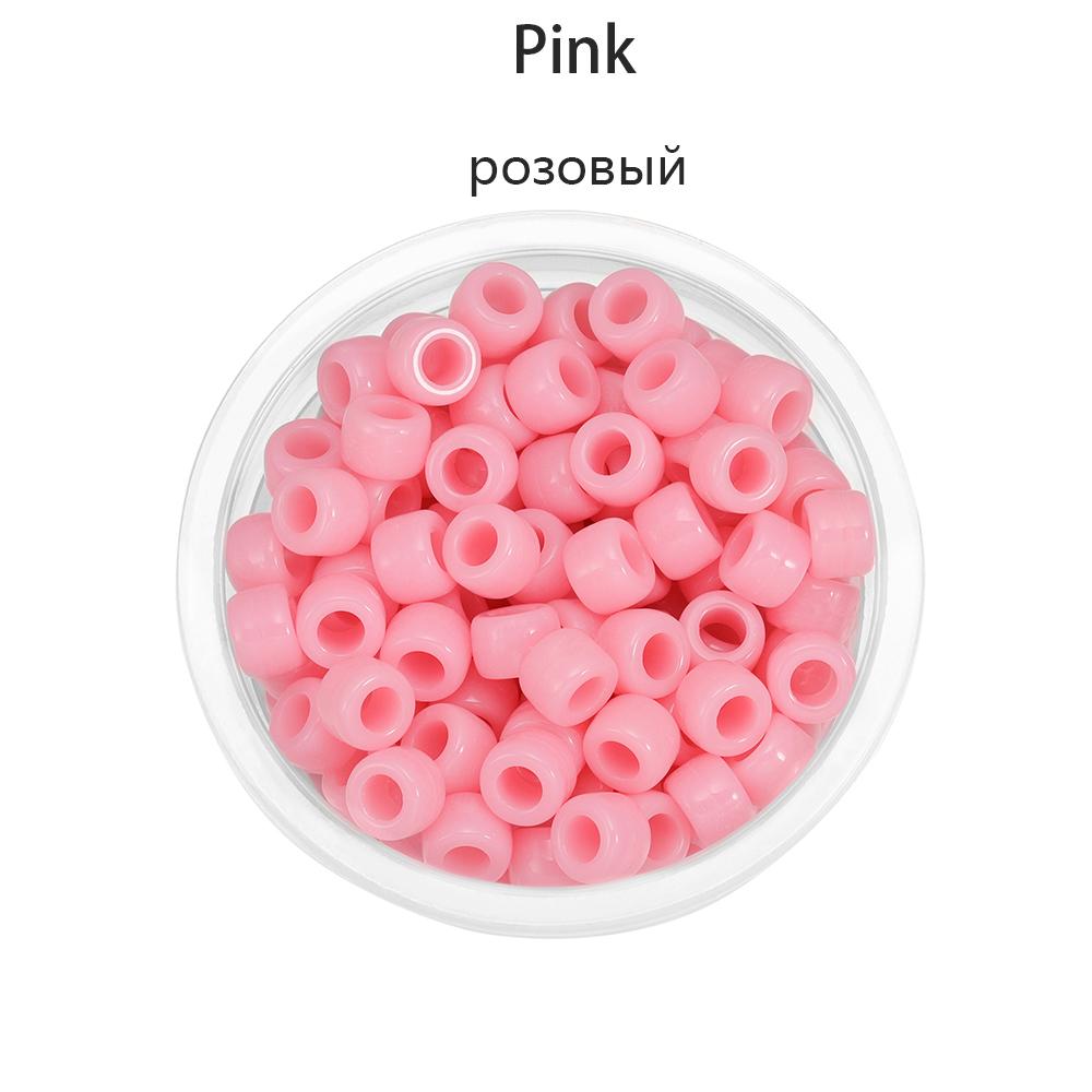 50/100Pcs 8.3mm Candy Color Large Hole Acrylic Beads Spacer Loose Beads for DIY Jewelry Making Findings Accessories Supplies