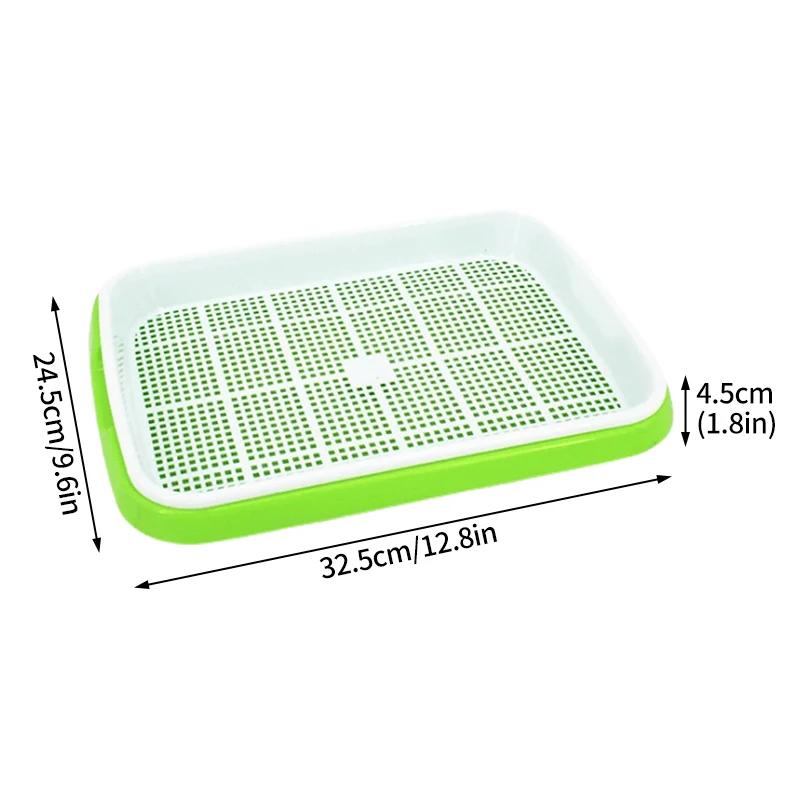 

1 комплект поддонов для рассады Гидропонные горшки для рассады Безземельный двухслойный поддон для рассады Поддон для рассады с крышкой Комплекты для домашнего проращивания