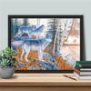 Diamond Painting Full Square Autumn Diamond Embroidery Sale Wolf Animal Rhinestone Picture Handmade Gift