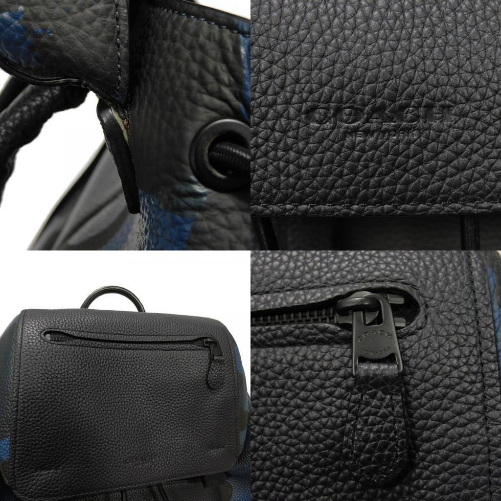 Gebrauchter Manhattan Printed Daypack 9726 (72056, 7927) in Navy Camouflage mit geprägtem Logo Blau für Herren aus Japan