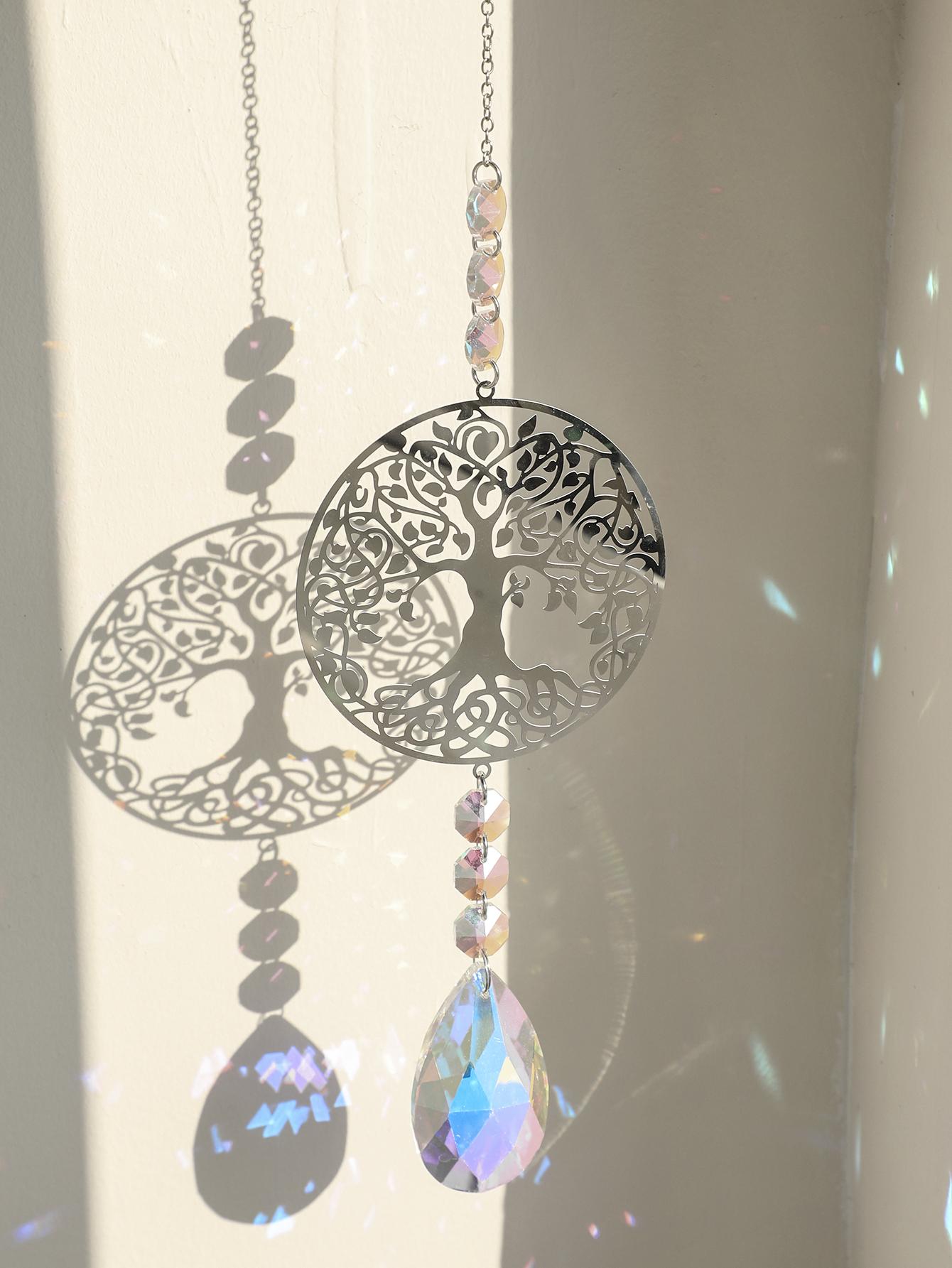 

Серебряный цвет Птица Кристалл Suncatcher Подвесное украшение Радуга Maker Декор для комнаты Ловушка света Декор для комнаты Эстетический подарок для девушки